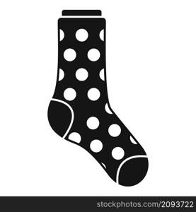 Sock circle icon simple vector. Sport wool sock. Winter cute pair. Sock circle icon simple vector. Sport wool sock