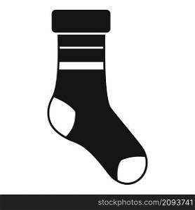 Sock clothing icon simple vector. Cotton sock. Fashion item. Sock clothing icon simple vector. Cotton sock