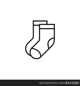 Sock icon logo design illustration template vector