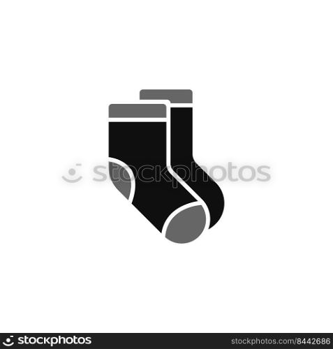 Sock icon logo design illustration template vector