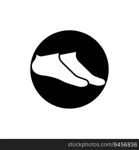Sock icon logo vector illustration design template.