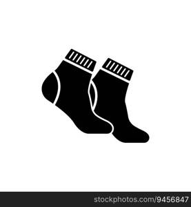 Sock icon logo vector illustration design template.