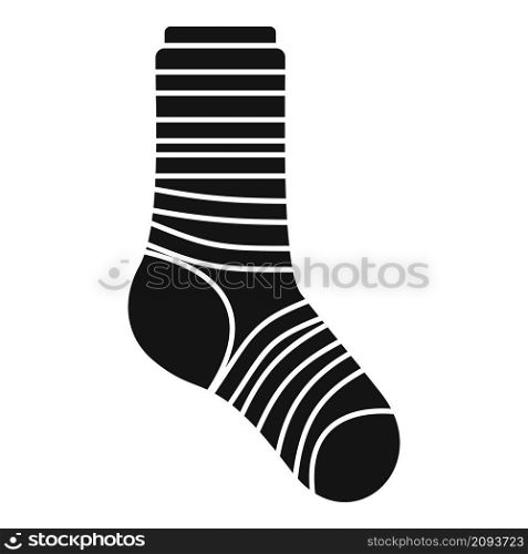 Sock icon simple vector. Cotton design. Cute sock. Sock icon simple vector. Cotton design