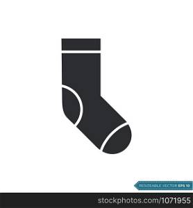 Sock Icon Vector Template Flat Design