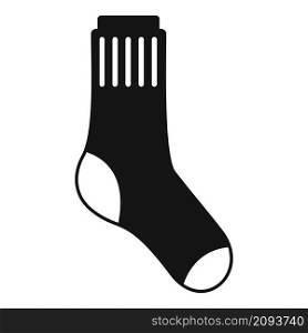 Sock item icon simple vector. Wool pair. Cotton sock. Sock item icon simple vector. Wool pair