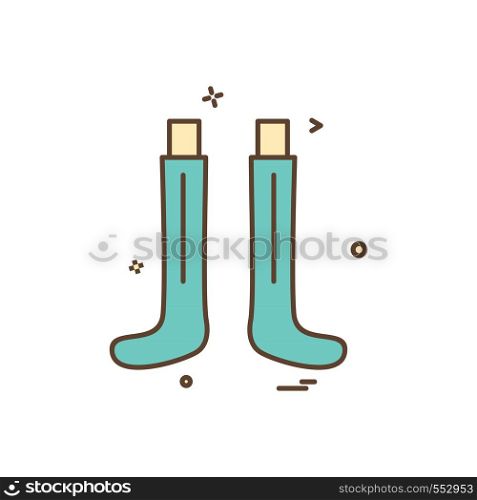 Socks icon design vector