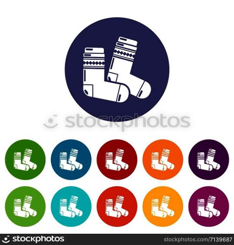 Socks icon. Simple illustration of socks vector icon for web. Socks icon, simple black style