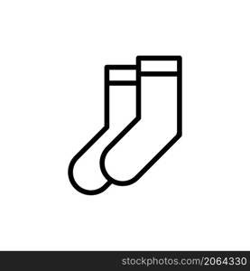 socks line icon design template