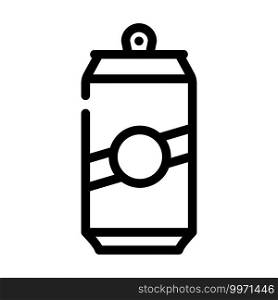 soda or beer drink bottle line icon vector. soda or beer drink bottle sign. isolated contour symbol black illustration. soda or beer drink bottle line icon vector illustration