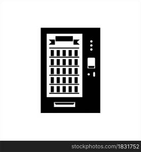 Soda Vending Machine Icon, Soda Can, Soft Drink Automatic Vending Machine Vector Art Illustration