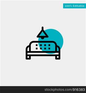 Sofa, Furniture, Lump, Home turquoise highlight circle point Vector icon