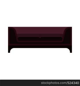 Sofa furniture vector icon front view illustration design. Living room interior seat element. Flat divan house cozy