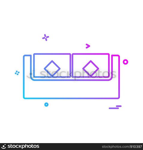 Sofa icon design vector