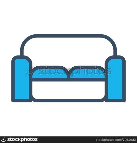 sofa icon filled color style