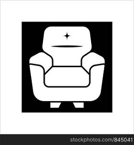 Sofa Icon, Furniture Icon Vector Art Illustration
