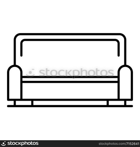 Sofa icon. Outline sofa vector icon for web design isolated on white background. Sofa icon, outline style