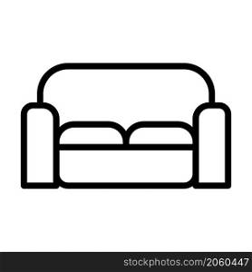 sofa icon vector line style