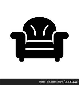 sofa icon vector solid style