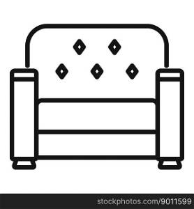 Sofa relax icon outline vector. Interior furniture. Modern person. Sofa relax icon outline vector. Interior furniture
