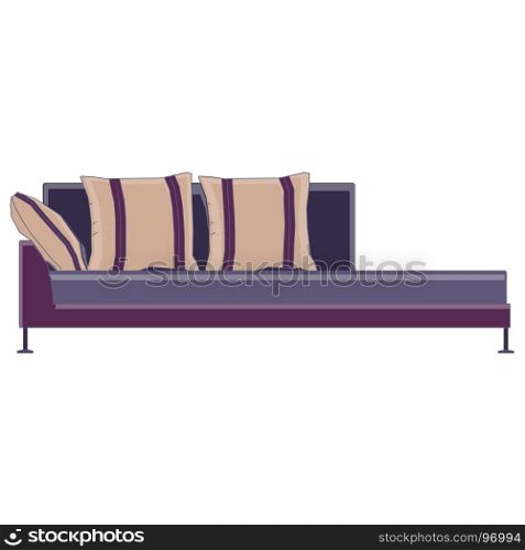 Sofa vector icon couch furniture illustration design isolated interior modern home