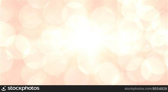 soft bokeh banner with text space design