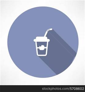 Soft drink icon. Flat modern style vector illustration