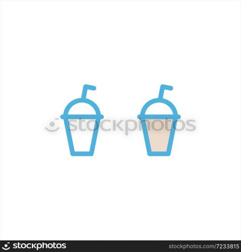 soft drink icon flat vector logo design trendy illustration signage symbol graphic simple