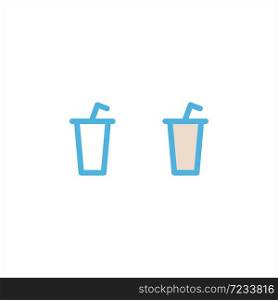 soft drink icon flat vector logo design trendy illustration signage symbol graphic simple