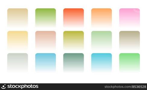 soft pastel color gradient combination set