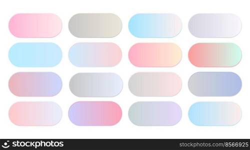 soft pastel color gradients combination big set