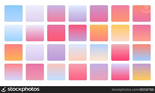 soft pastel color gradients combination mega set 