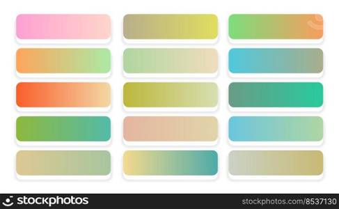 soft pastel colors gradients big set