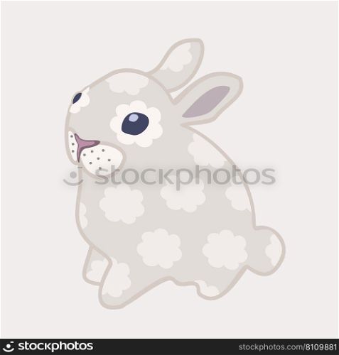 Soft pastel of rabbit Royalty Free Vector Image