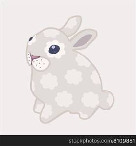 Soft pastel of rabbit Royalty Free Vector Image