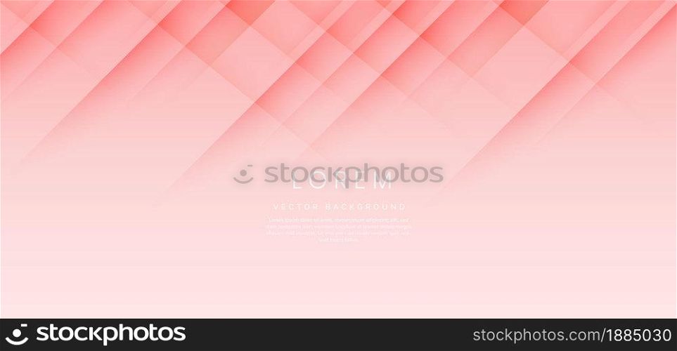 Soft pink gradient background with dynamic diagonal stripe lines and shadow. You can use for ad, poster, template, business presentation. Vector illustration