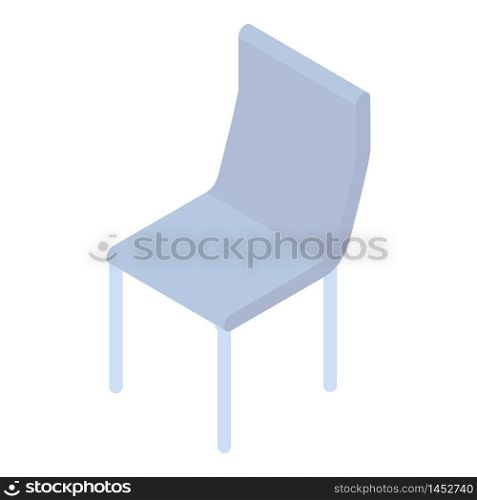Soft textile chair icon. Isometric of soft textile chair vector icon for web design isolated on white background. Soft textile chair icon, isometric style