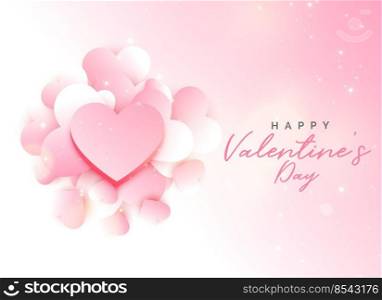 soft valentine&rsquo;s day pink background design