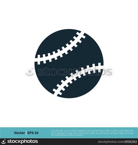 Softball, Baseball, Ball Icon Vector Logo Template Illustration Design. Vector EPS 10.