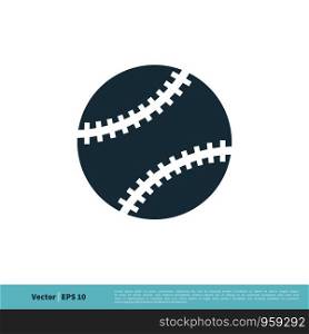 Softball, Baseball, Ball Icon Vector Logo Template Illustration Design. Vector EPS 10.