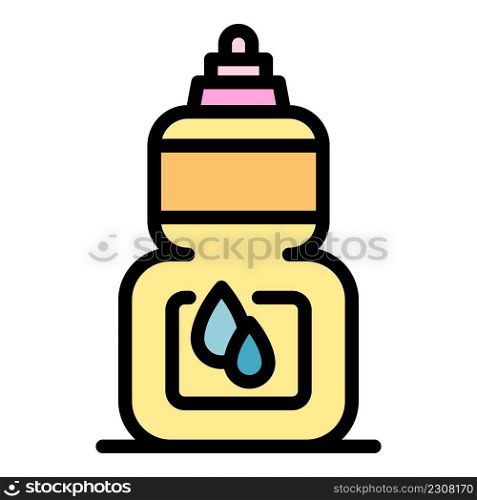 Softener dropper icon. Outline softener dropper vector icon color flat isolated. Softener dropper icon color outline vector