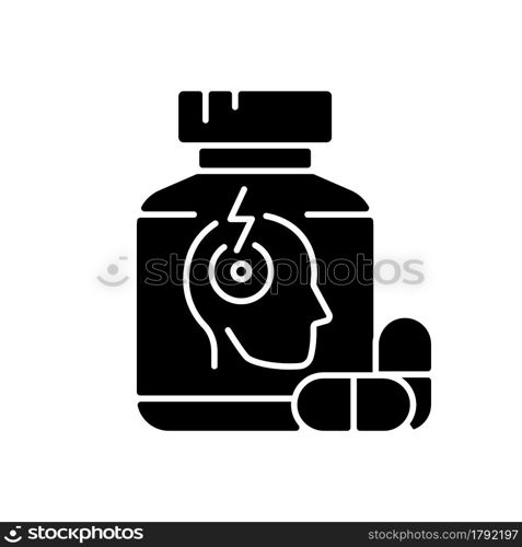 Softgel black glyph icon. Oral dosage medicine. Soft gelatin capsules. Fish oil. Multivitamin product. Improve health quality. Silhouette symbol on white space. Vector isolated illustration. Softgel black glyph icon