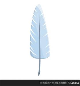 Softly feather icon. Cartoon of softly feather vector icon for web design isolated on white background. Softly feather icon, cartoon style