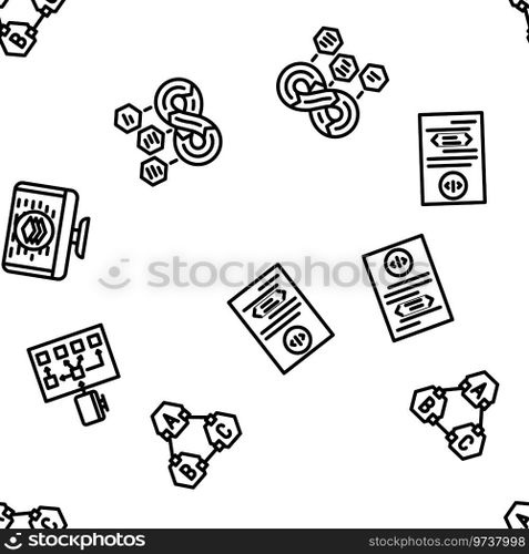 software compute, engineer vector seamless pattern thin line illustration. software compute, engineer vector seamless pattern