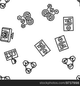 software compute, engineer vector seamless pattern thin line illustration. software compute, engineer vector seamless pattern