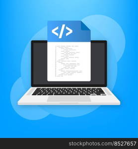 Software development, programming, coding vector concept. Isometric vector illustration. Landing page concept.. Software development, programming, coding vector concept. Isometric vector illustration. Landing page concept