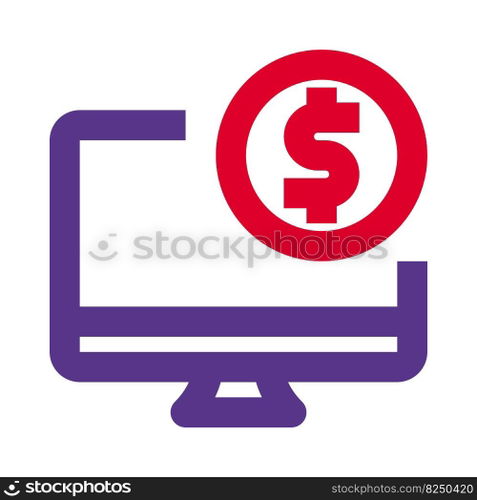 Software for processing payments installed in computer.