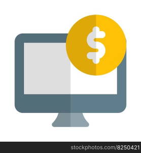 Software for processing payments installed in computer.