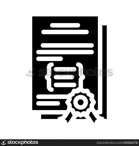 software licensing glyph icon vector. software licensing sign. isolated symbol illustration. software licensing glyph icon vector illustration