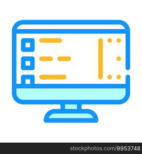 software list of operating system color icon vector. software list of operating system sign. isolated symbol illustration. software list of operating system color icon vector illustration