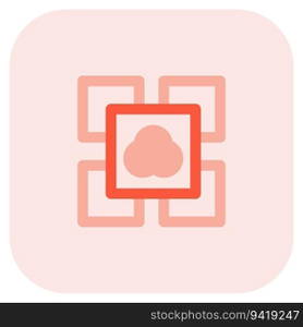Software that performs functionalities, application.